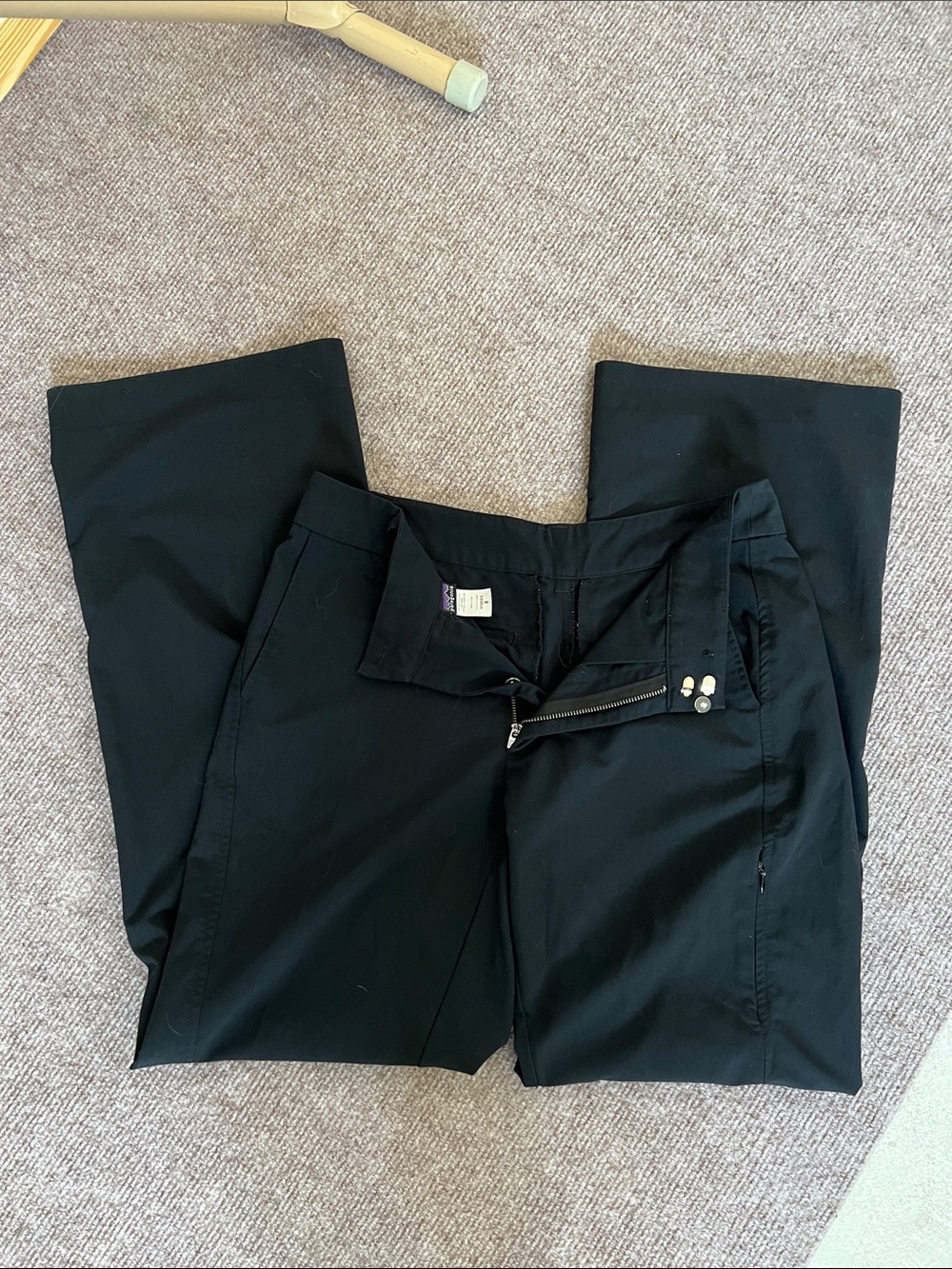 Patagonia adventure hiking trail pants relaxed fit 8 black